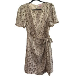 Pink Lily Polka-dotted Dress